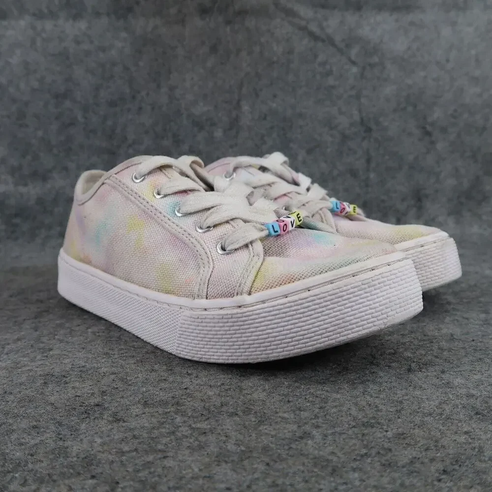 Sugar & Jade Shoes Kids 3 Sneakers Casual Lace Up Canvas Trainers Active Girls